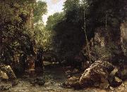 Gustave Courbet The Shaded Stream oil painting artist